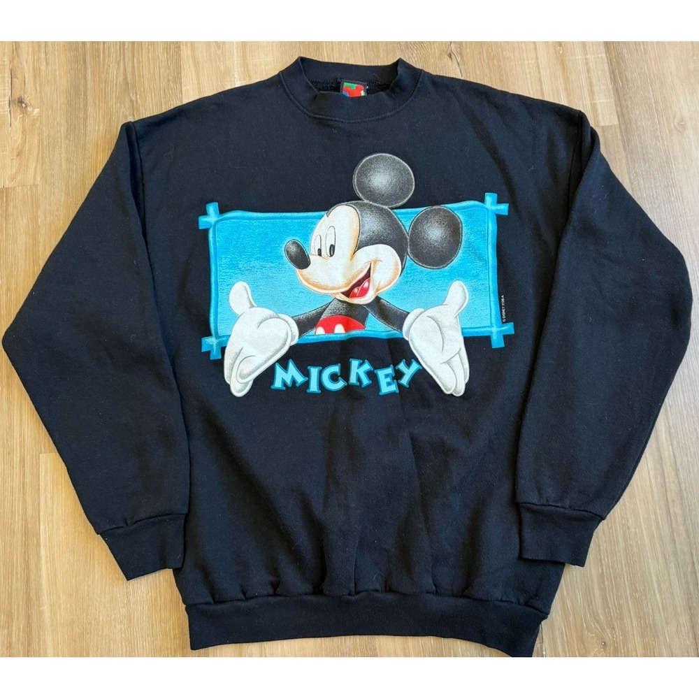 Vintage Mickey‎ Unlimited Crewneck Sweatshirt Made In USA Disney Large